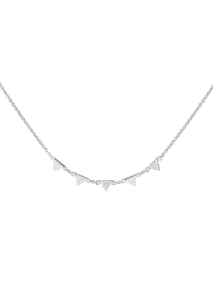 Sterling Mini Triangle Necklace