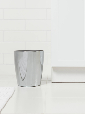 Steel Round Wastebasket Chrome - Threshold™