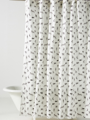 Lounging Hound Shower Curtain