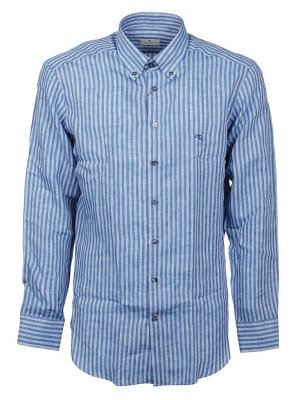 Etro Logo Striped Shirt