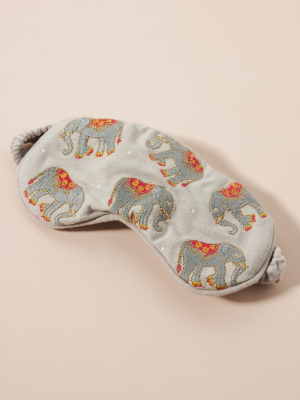 Elephant Velvet Eye Mask