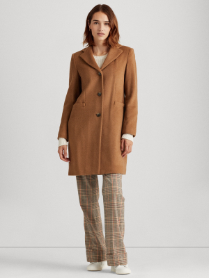 Wool-blend 3-button Coat