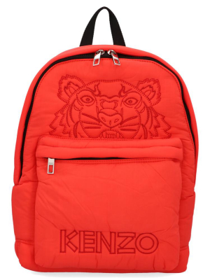 Kenzo Tiger Logo Embroidered Backpack