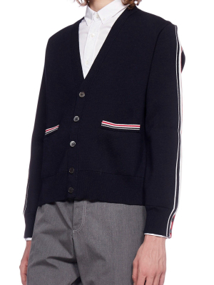Thom Browne Striped Buttoned Cardigan