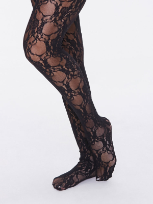 Ornate Floral Tights