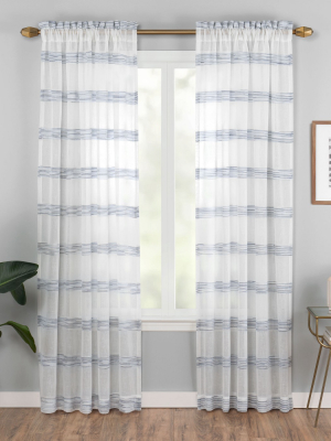 Kyoto Fashion Light Filtering Curtain Panel - Vue