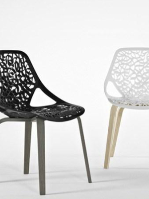 Caprice Chair With Wood Base By Casprini