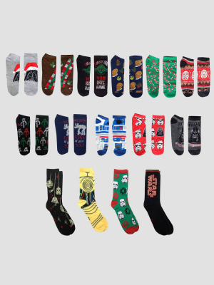 Men's Star Wars 15 Days Of Socks Advent Calendar - Assorted Colors One Size