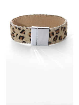 Roxy Leopard Leatherette Bracelet