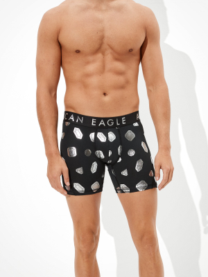 Aeo Foil Diamonds 6" Flex Boxer Brief