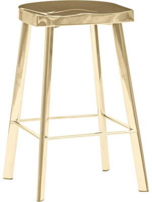 Icon Counter Stool, Gold
