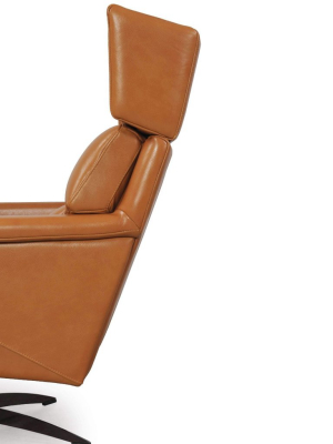 Thoth Leather Modern Swivel Chair