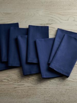Fete Navy Blue Cloth Napkins, Set Of 8