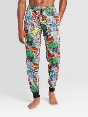 Men's Marvel Comic Pajama Pants - Heather Gray