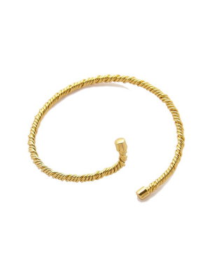 Aspen Twisted Cuff Bracelet - Gold