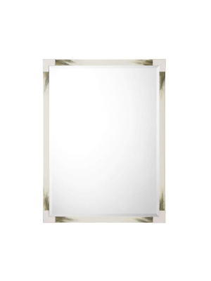 Cutting Edge Wall Mirror (longhorn White)