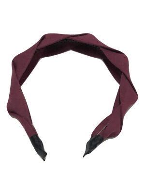 Mini Mrs Suede Twist Headband - Raspberry