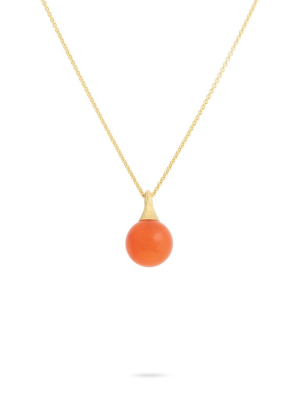 Marco Bicego® Africa Boule Collection 18k Yellow Gold And Carnelian Pendant