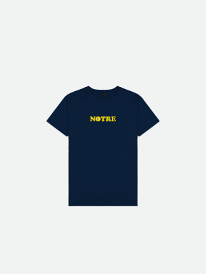 Notre X Premier Pleasant Peninsula Short Sleeve T-shirt In Navy