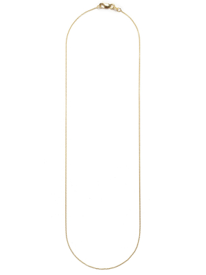 14k Gold Super Fine Chain Necklace In 18'