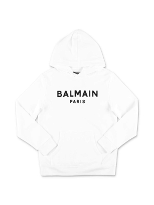 Balmain Kids Logo Printed Hoodie