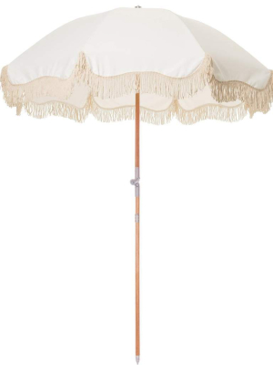 Premium Beach Umbrella, Antique White