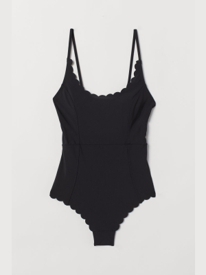 Scalloped-edge Swimsuit