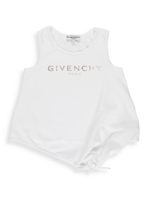 Givenchy Kids Foil Logo Print Tank Top