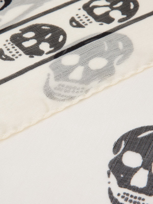 Alexander Mcqueen Skull Print Scarf