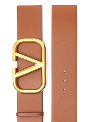 Valentino Vlogo Buckle Reversible Belt