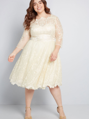 Gilded Grace Lace Dress