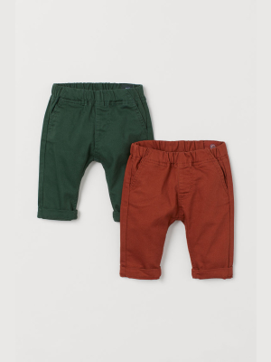 2-pack Twill Pants