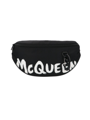 Alexander Mcqueen Graffiti Logo Belt Bag