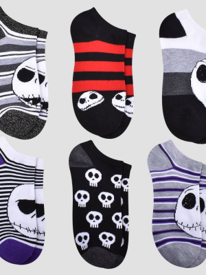 Women's Nightmare Before Christmas 6pk Low Cut Socks - Assorted Colors 4-10