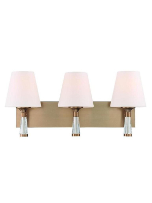 Crystorama Ramsey 3 Light Vanity Light