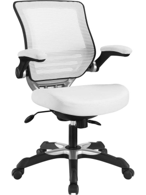 Eloise Vinyl Office Chair White