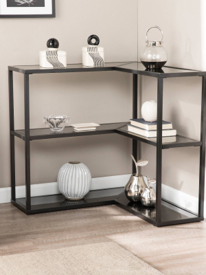 Jondell Wraparound Console Table Black - Aiden Lane