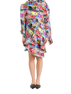 Balenciaga Printed Mini Dress