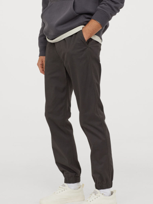 Brushed Cotton Twill Joggers
