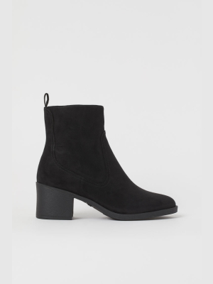 Block-heeled Ankle Boots