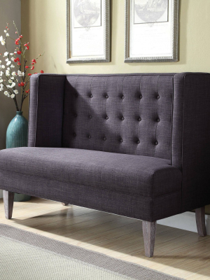 Iohomes Mendosa Contemporary Wingback Button Tufted Bench - Homes: Inside + Out