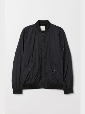 Nylon Bomber Jacket