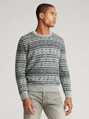 Fair Isle Cotton-blend Sweater