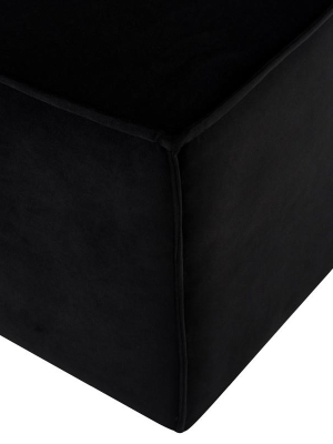 Nuevo Santina Ottoman - Black