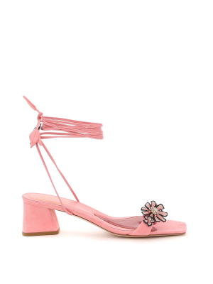 Roger Vivier Blossom Block Heel Sandals