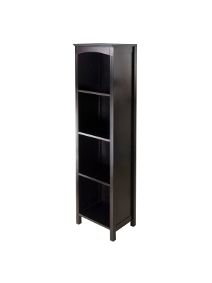 55.98" Terrace 5 Tier Bookshelf Espresso Brown - Winsome