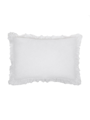 Charlie Big Pillow 28" X 36" With Insert - White
