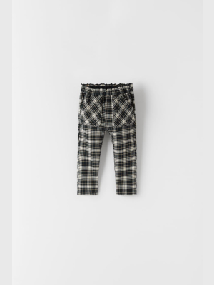 Blue Plaid Pants