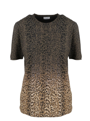 Saint Laurent Gradient Animal Print T-shirt