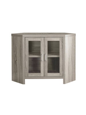 Corner Tv Stand With Glass Doors - Everyroom